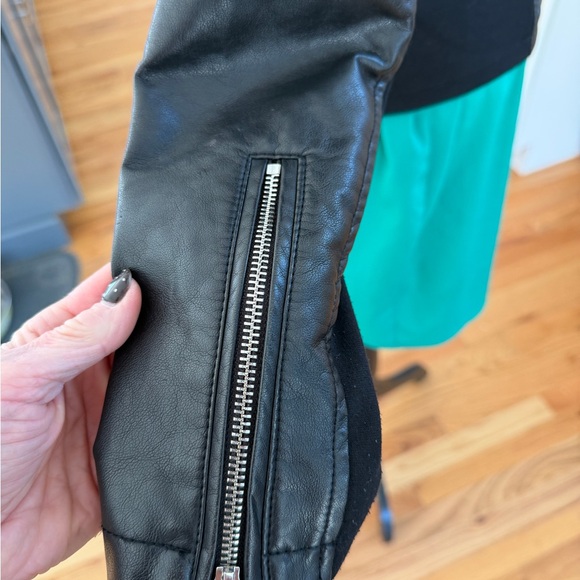 Express Black Faux Leather Jacket - Picture 5 of 8